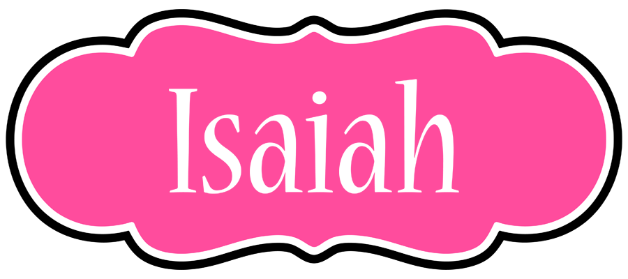 Isaiah invitation logo