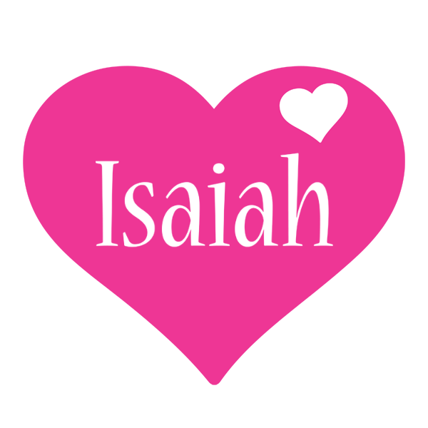 Isaiah love-heart logo