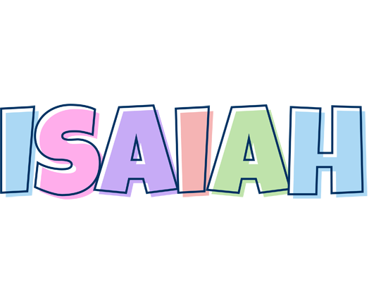 Isaiah pastel logo