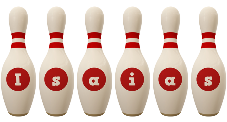 Isaias bowling-pin logo