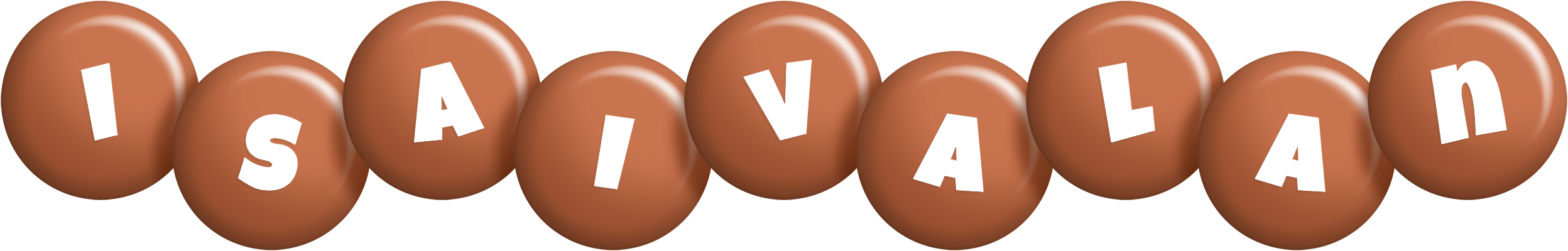 Isaivalan candy-brown logo