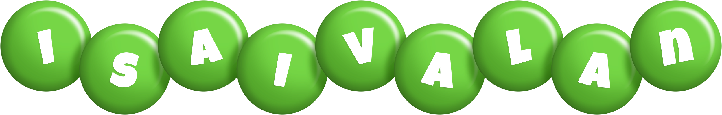Isaivalan candy-green logo