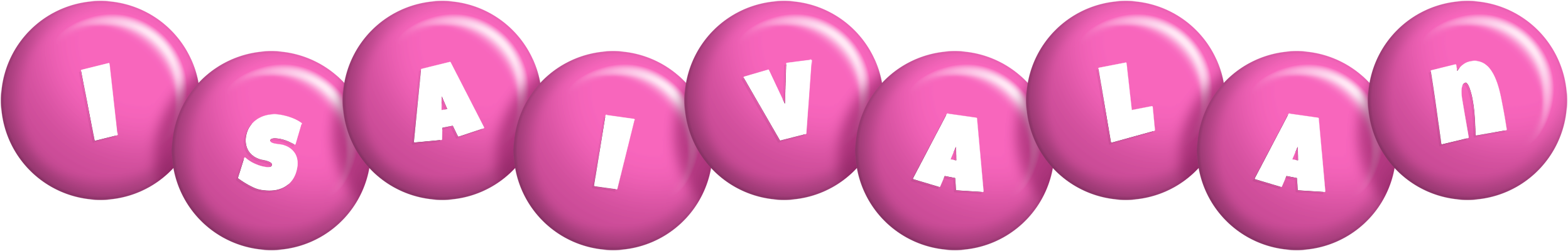 Isaivalan candy-pink logo