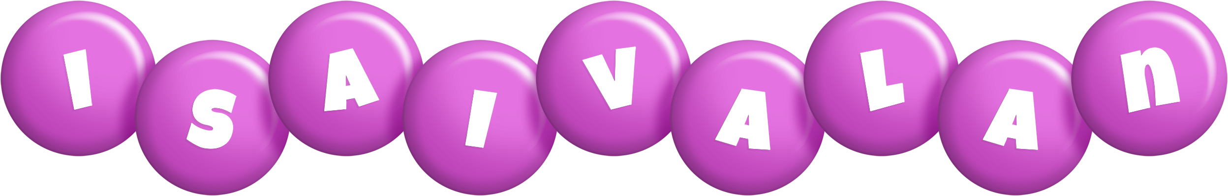 Isaivalan candy-purple logo