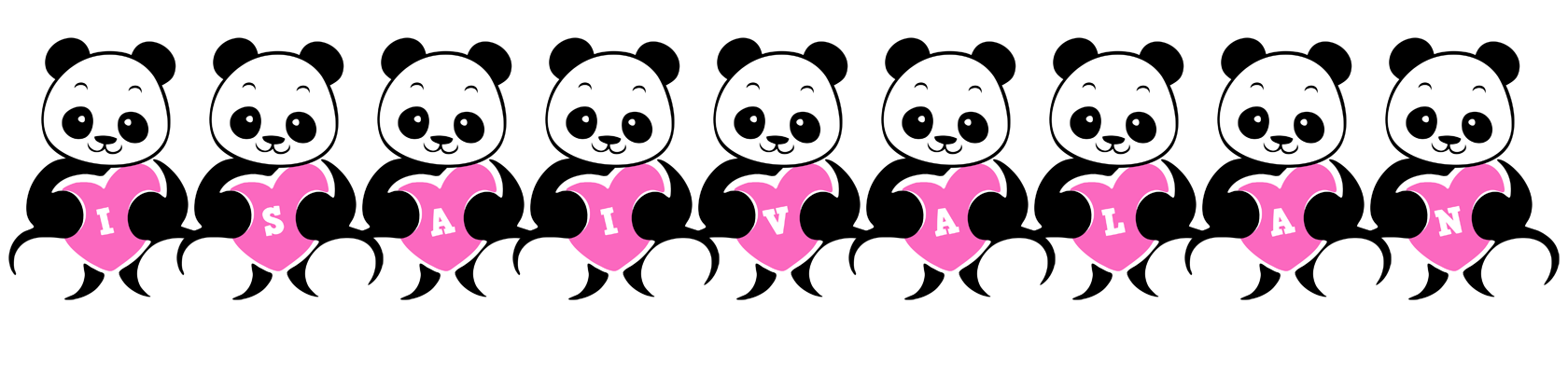 Isaivalan love-panda logo