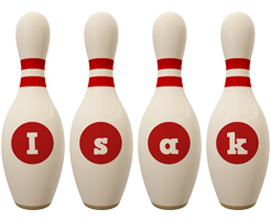 Isak bowling-pin logo