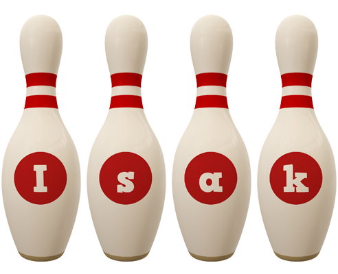 Isak bowling-pin logo