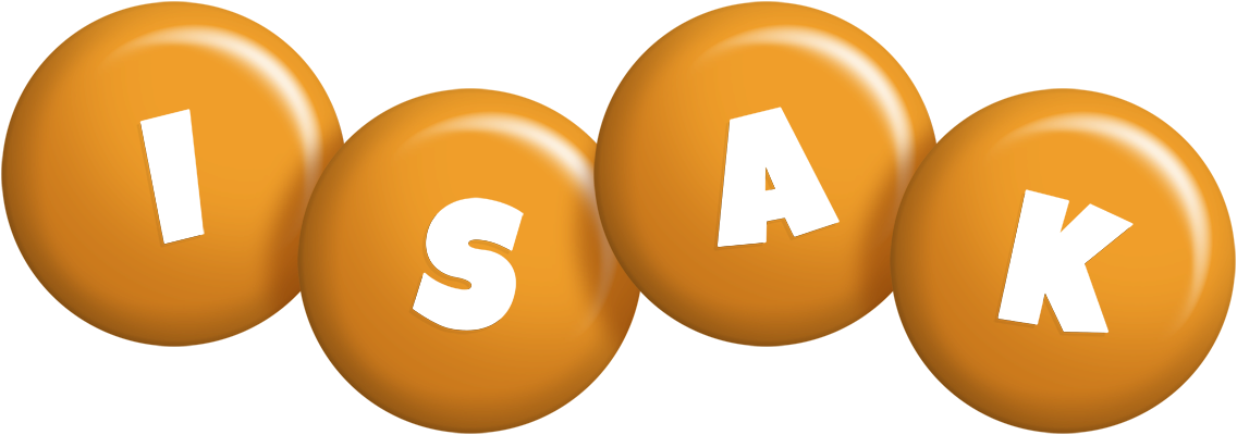 Isak candy-orange logo