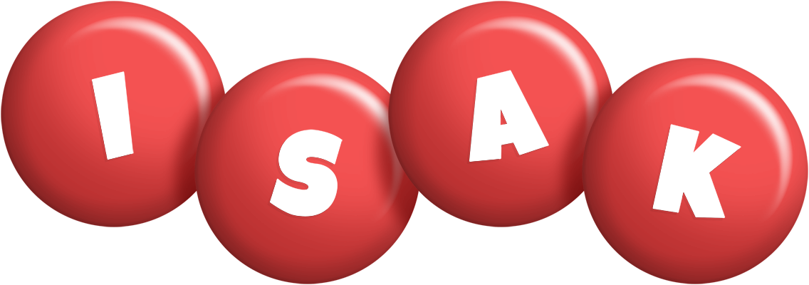 Isak candy-red logo