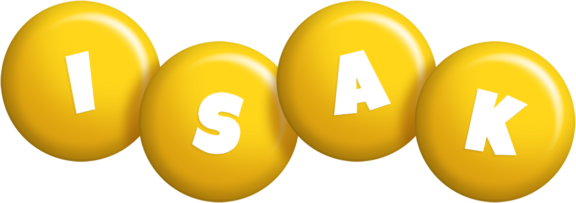 Isak candy-yellow logo