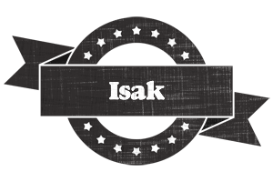 Isak grunge logo