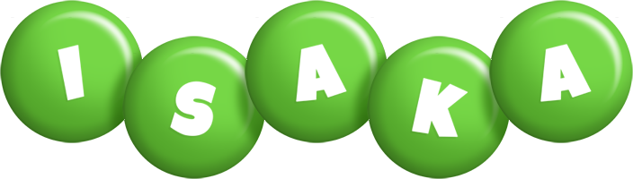 Isaka candy-green logo