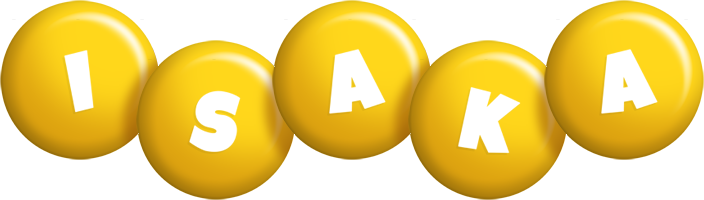 Isaka candy-yellow logo