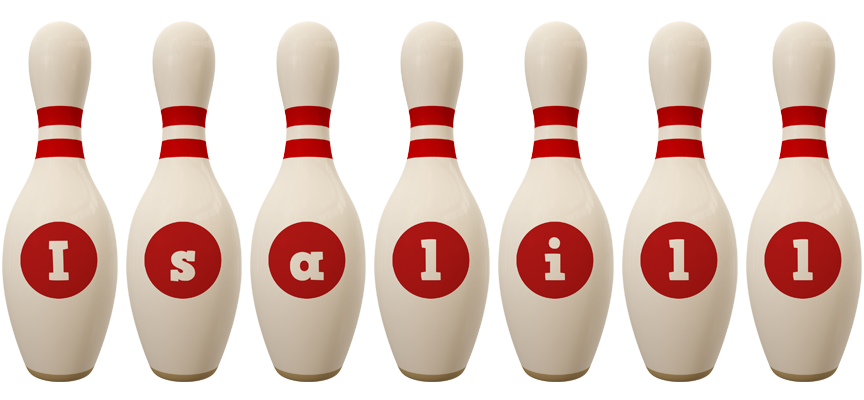 Isalill bowling-pin logo