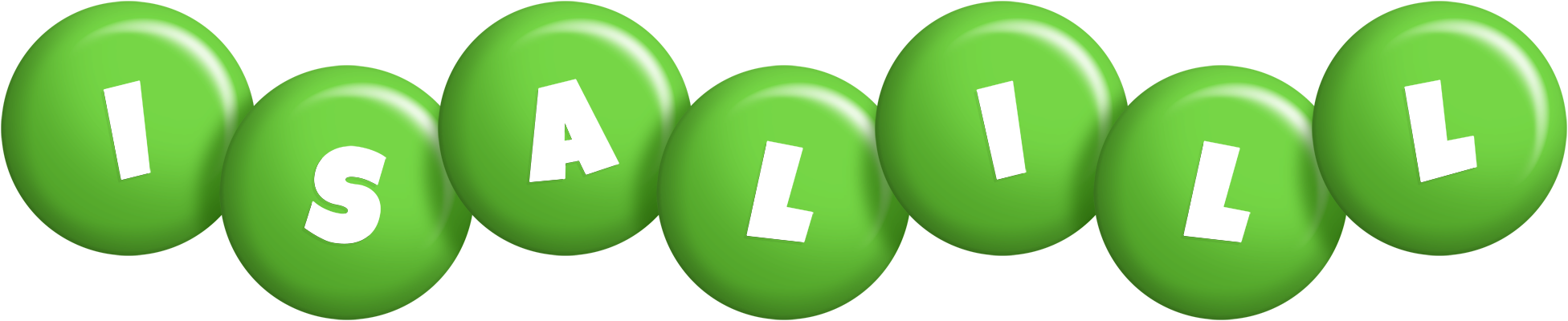 Isalill candy-green logo