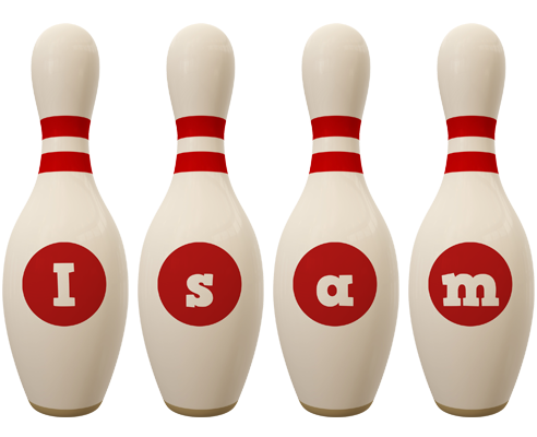 Isam bowling-pin logo