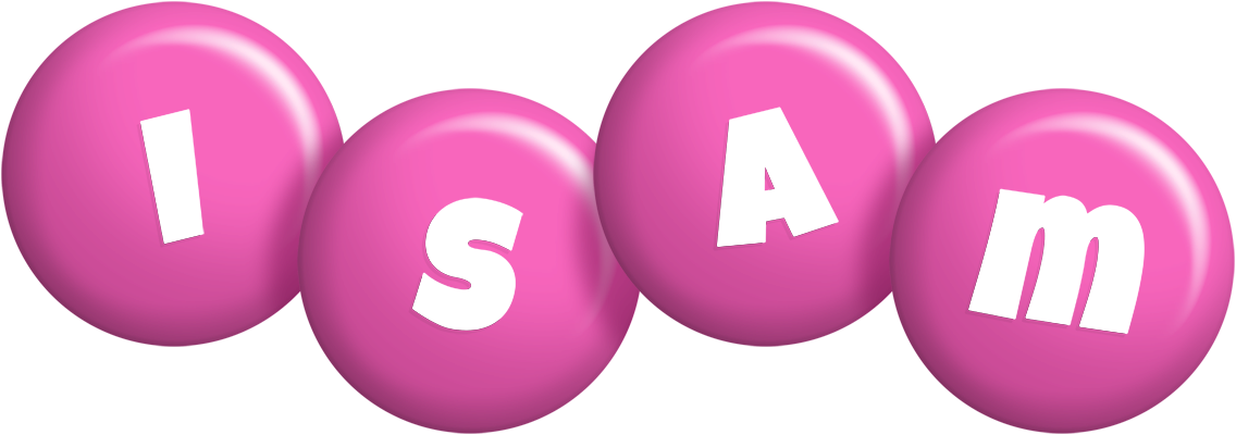 Isam candy-pink logo