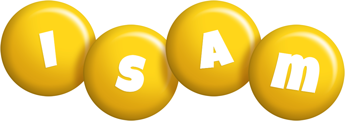 Isam candy-yellow logo