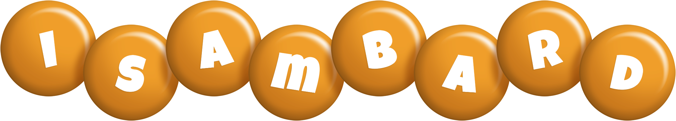 Isambard candy-orange logo