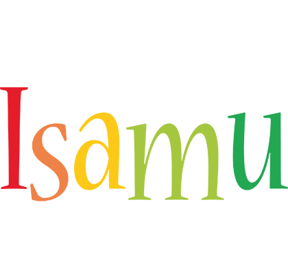 Isamu birthday logo