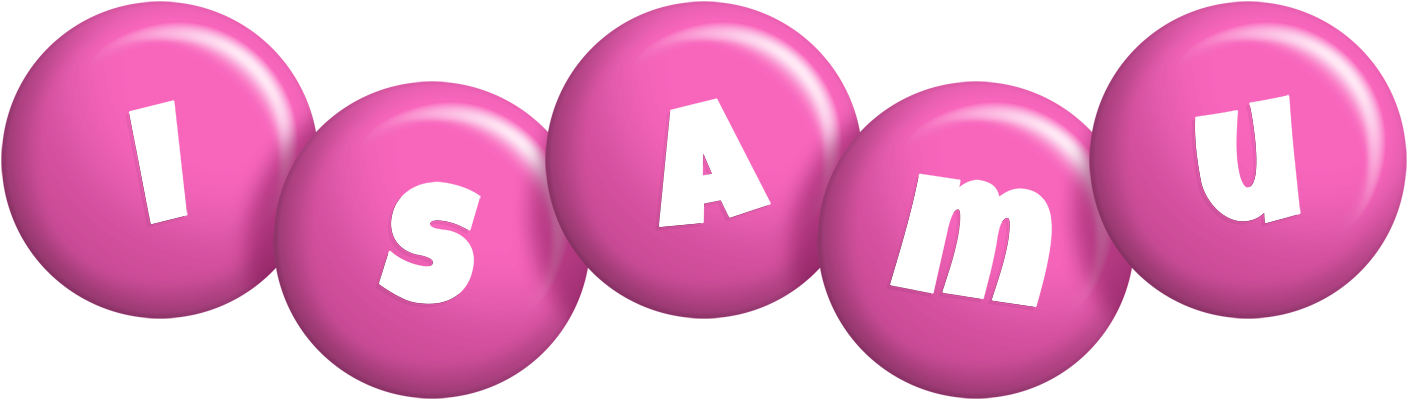 Isamu candy-pink logo
