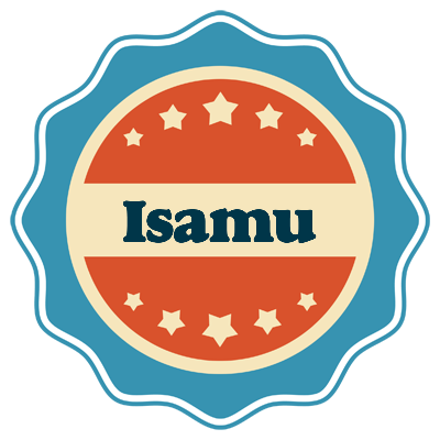 Isamu labels logo