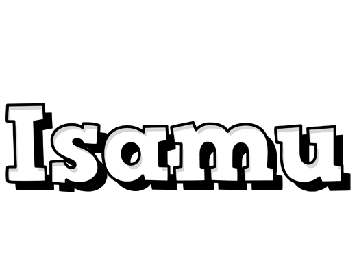 Isamu snowing logo