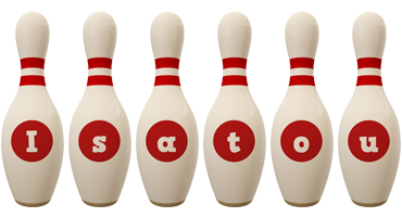 Isatou bowling-pin logo