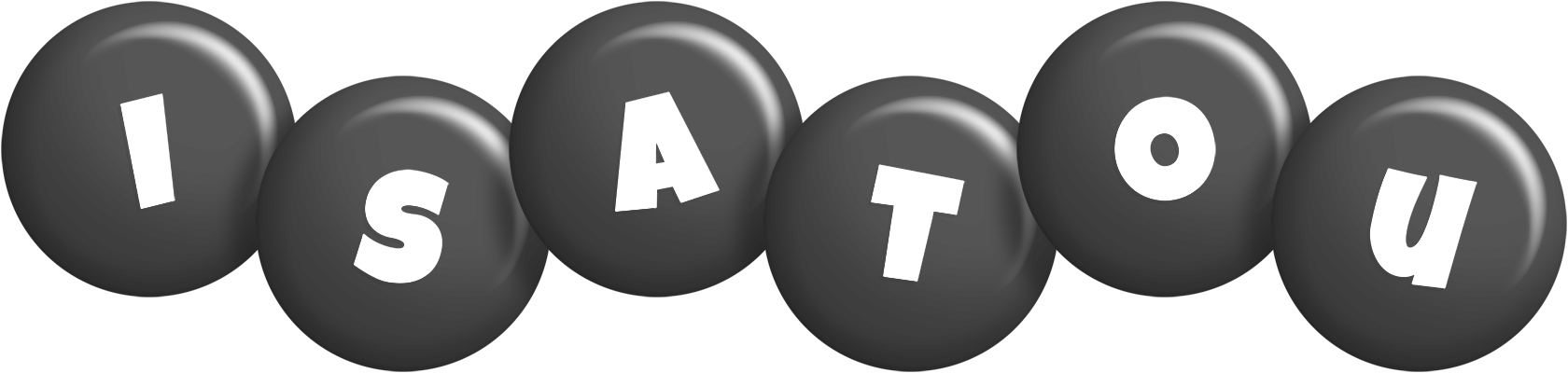 Isatou candy-black logo