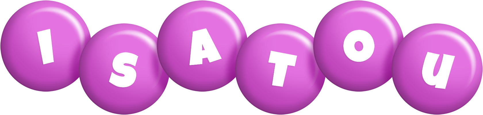Isatou candy-purple logo