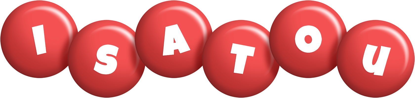 Isatou candy-red logo