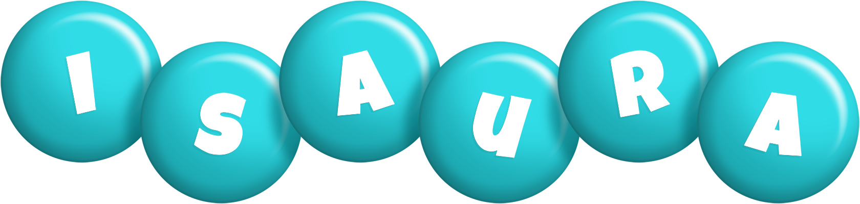 Isaura candy-azur logo