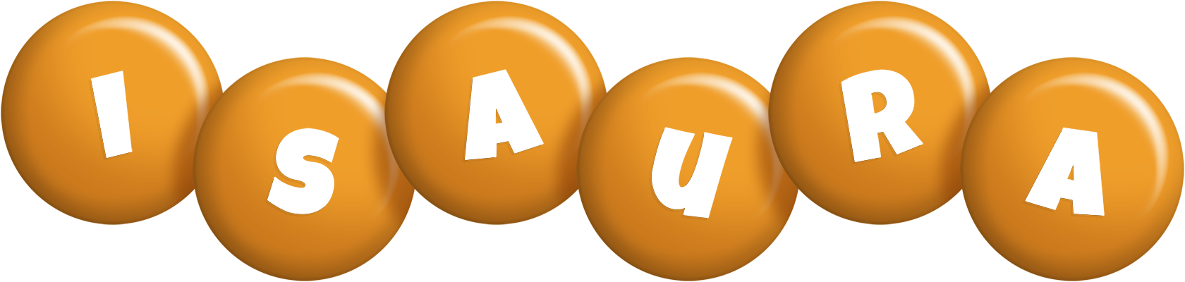 Isaura candy-orange logo