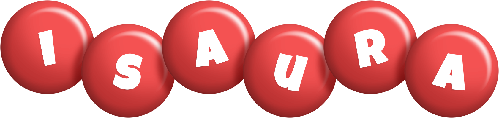 Isaura candy-red logo