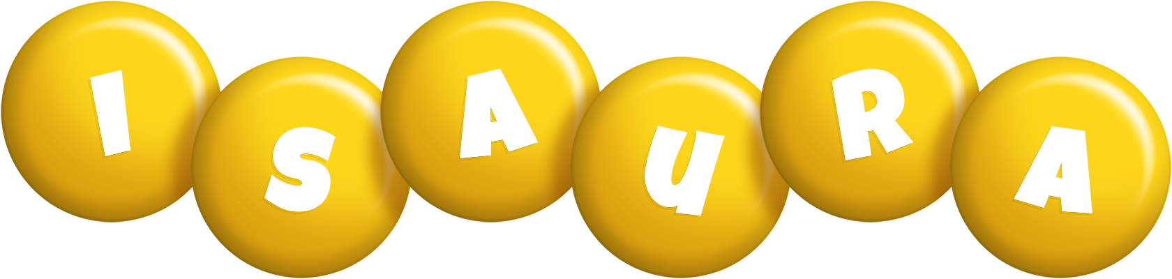 Isaura candy-yellow logo