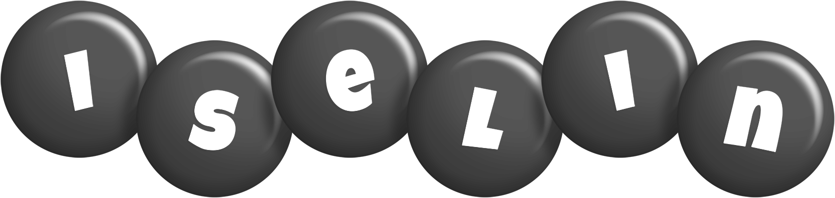 Iselin candy-black logo