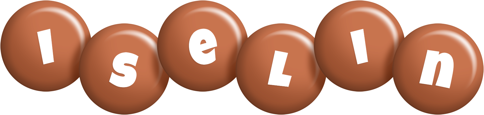 Iselin candy-brown logo