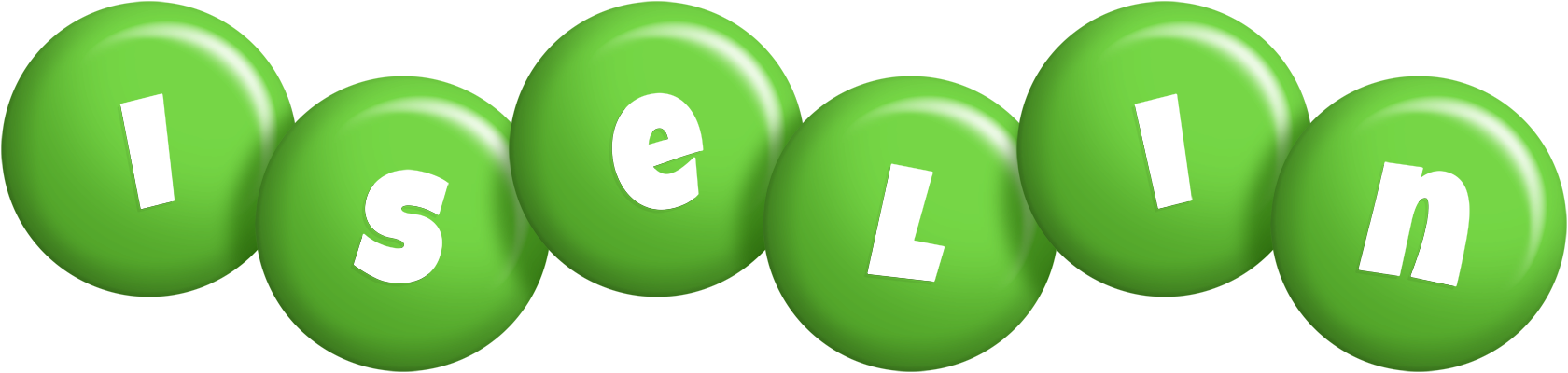 Iselin candy-green logo