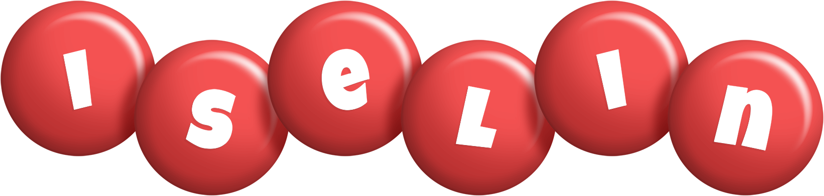 Iselin candy-red logo