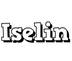 Iselin snowing logo