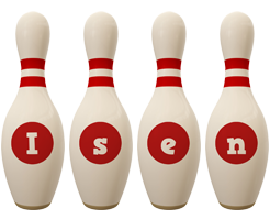 Isen bowling-pin logo