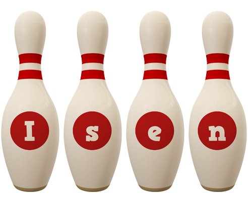 Isen bowling-pin logo