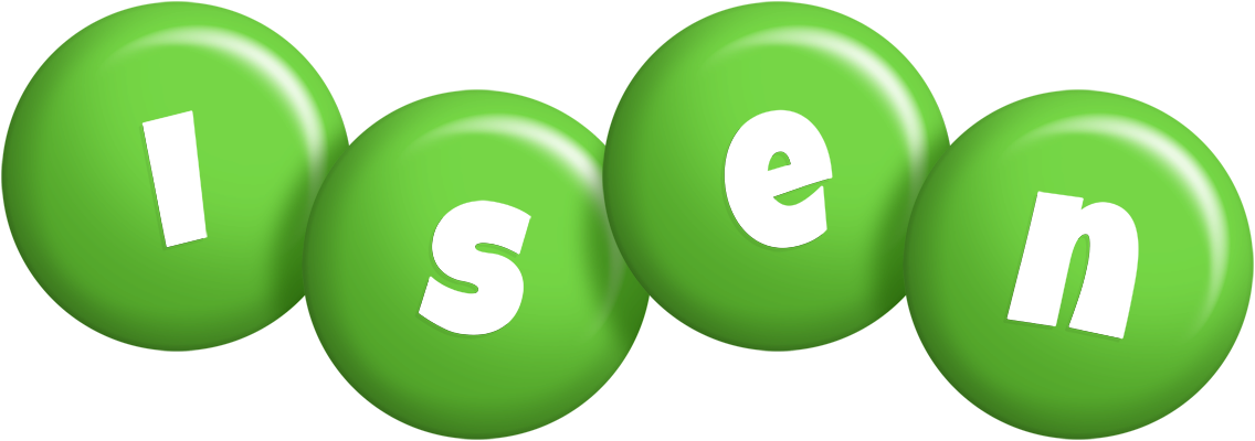 Isen candy-green logo