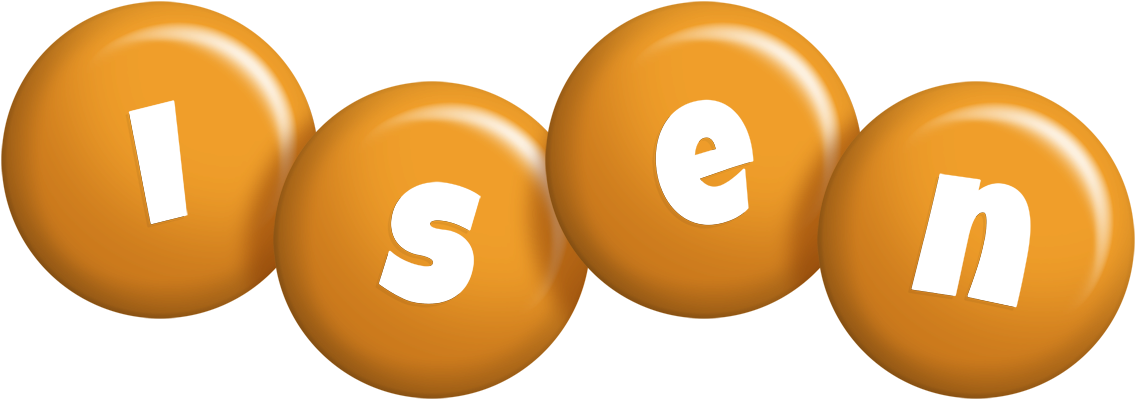 Isen candy-orange logo