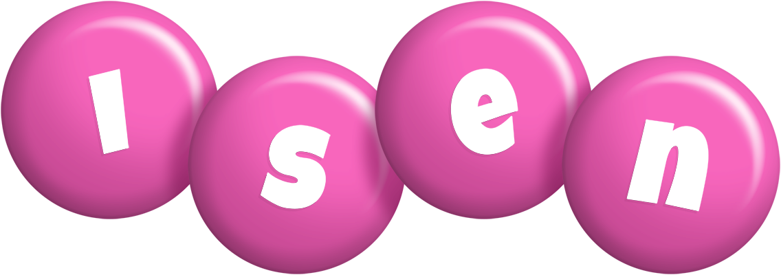 Isen candy-pink logo