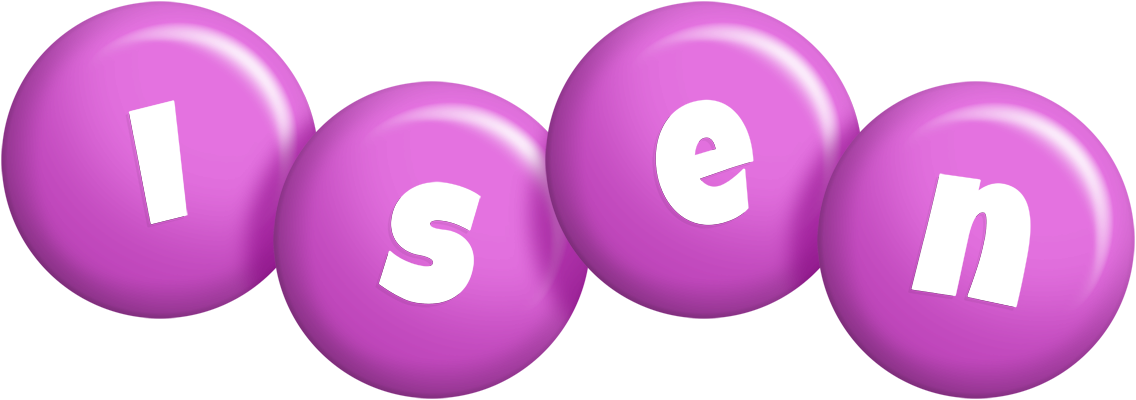 Isen candy-purple logo
