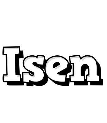 Isen snowing logo