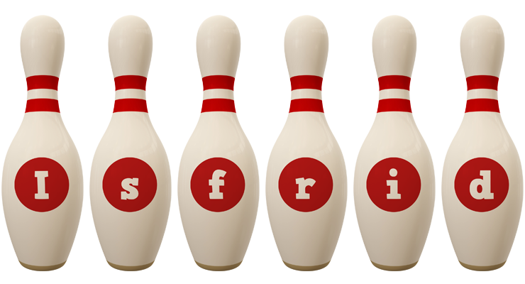 Isfrid bowling-pin logo