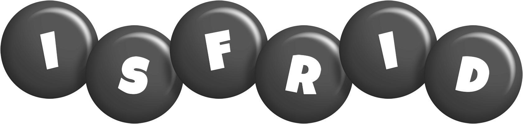 Isfrid candy-black logo