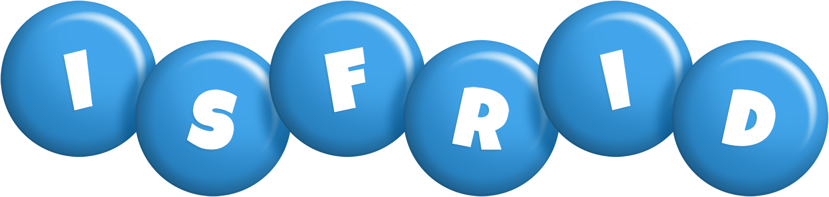 Isfrid candy-blue logo